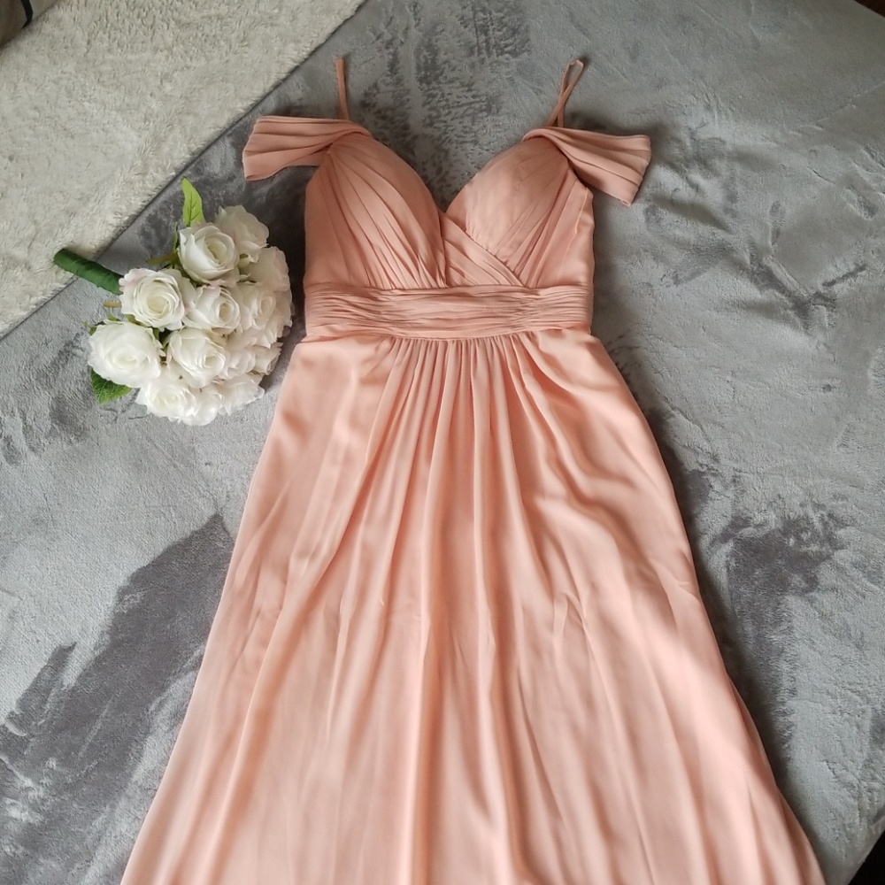 Blush bridesmaid's dress